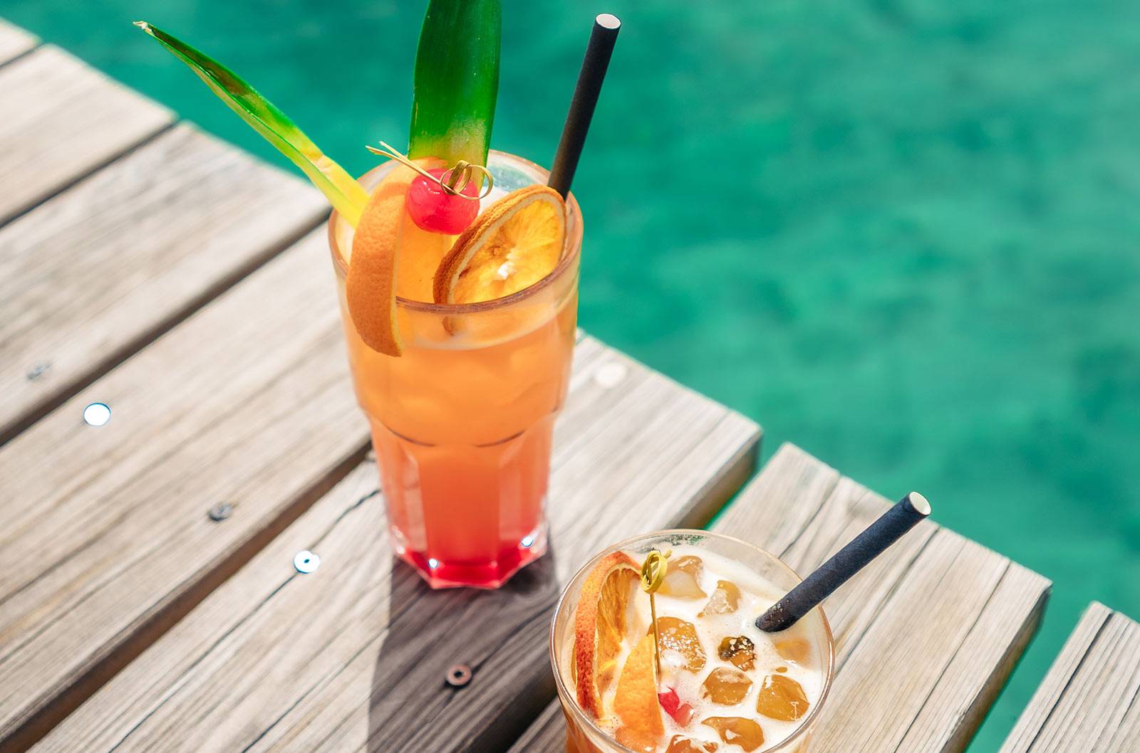 Drinks im Cafe am Apartmenthaus Seewirt